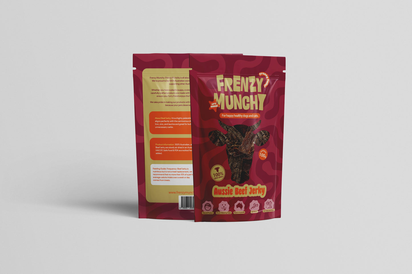 Aussie Beef Jerky Treats 100g