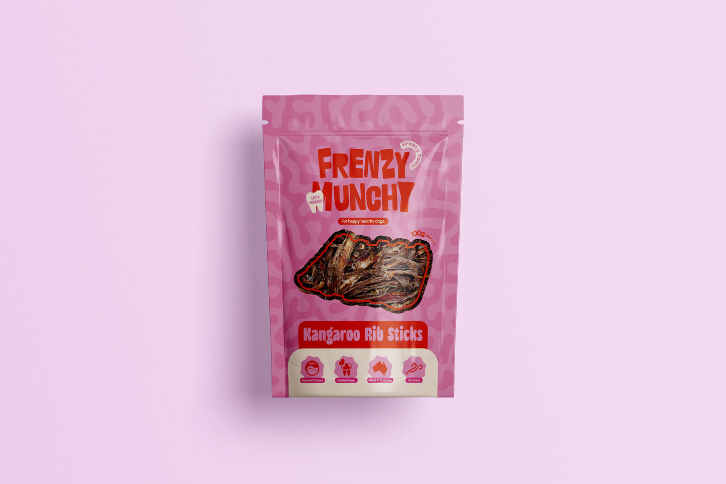 Kangaroo Rib Sticks 100g